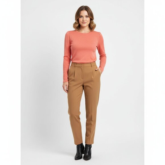 Pendleton Silk Blend Long Sleeve Coral Crew Neck Tee T Shirt L - Picture 6 of 7